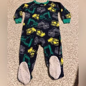 Carter's Navy Construction Footie Pajamas